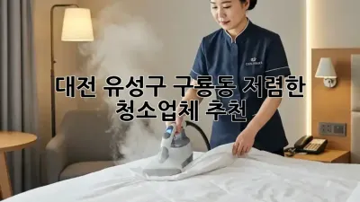 대전 유성구 구룡동 저렴한 청소업체 추천